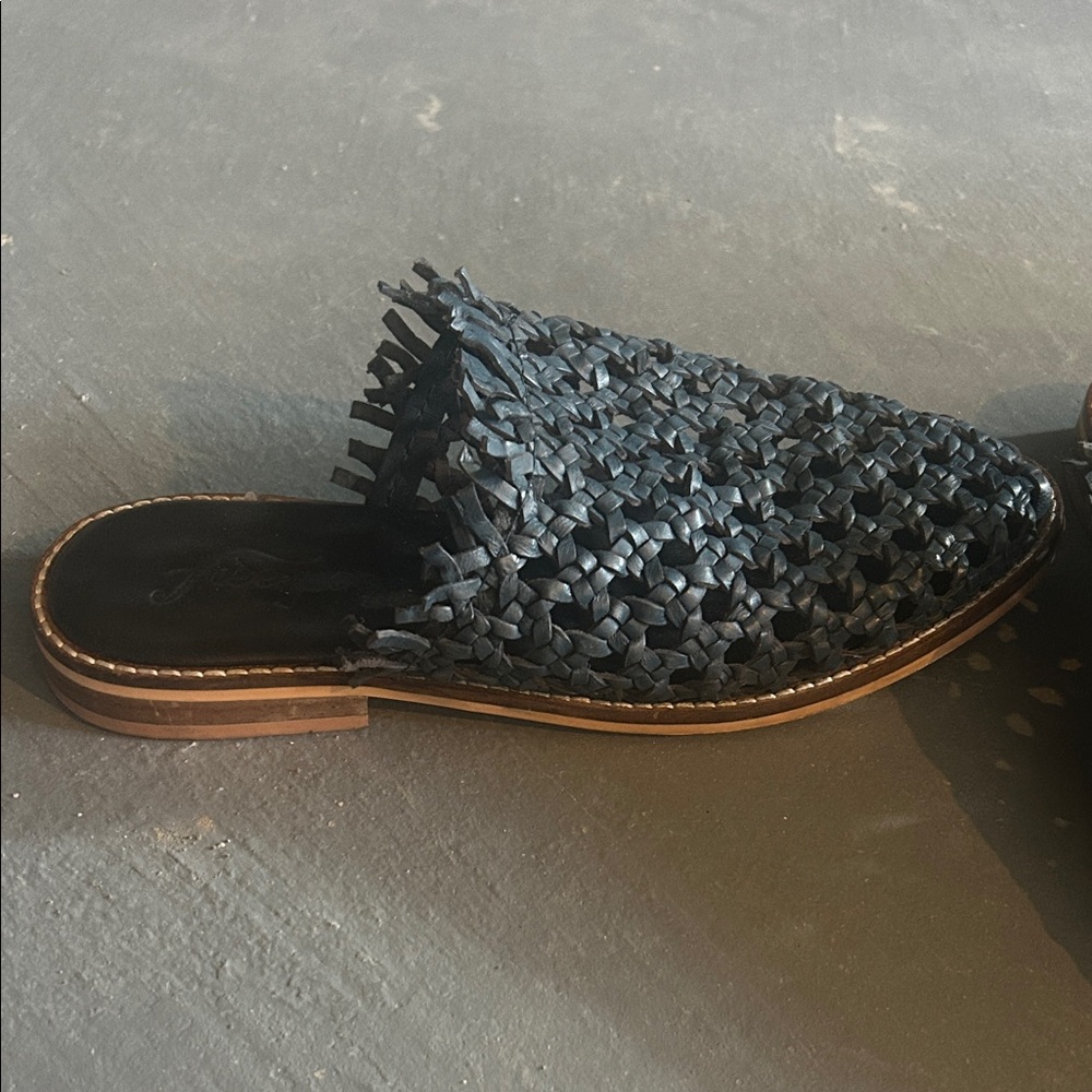 Free People Black Woven Flats - Picture 2 of 4